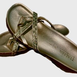 Italian Shoemakers Gold Women's Sandals size 7